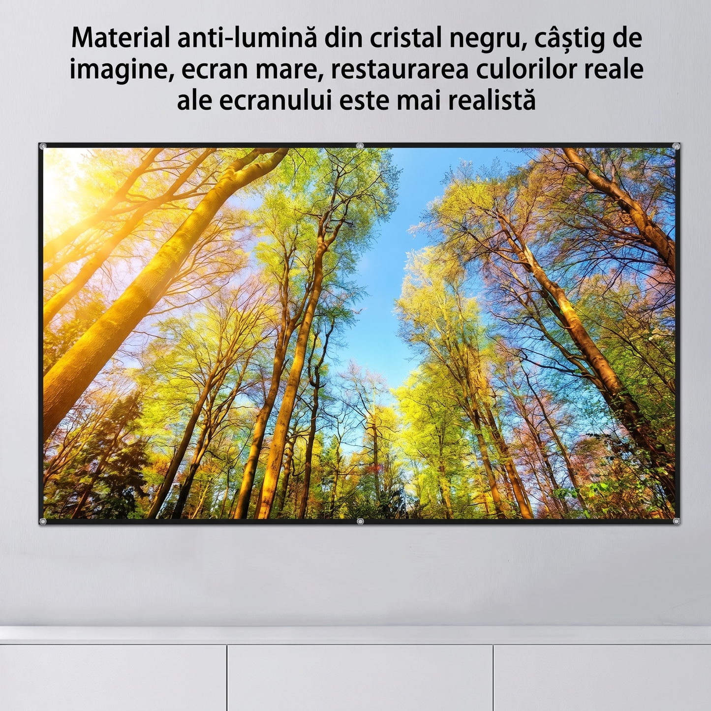 Ecran de Proiecție cu Lumină Ambientală