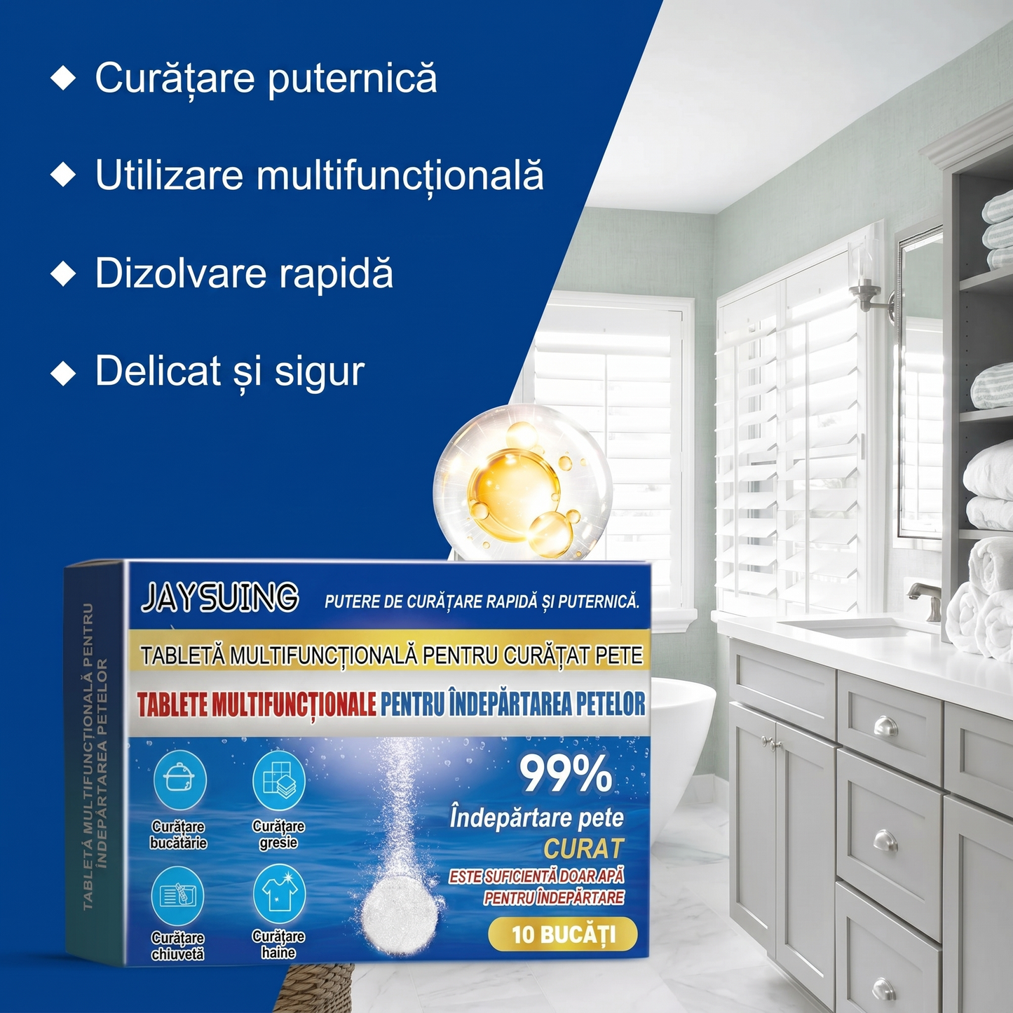 Tablete Efervescente pentru Curățare