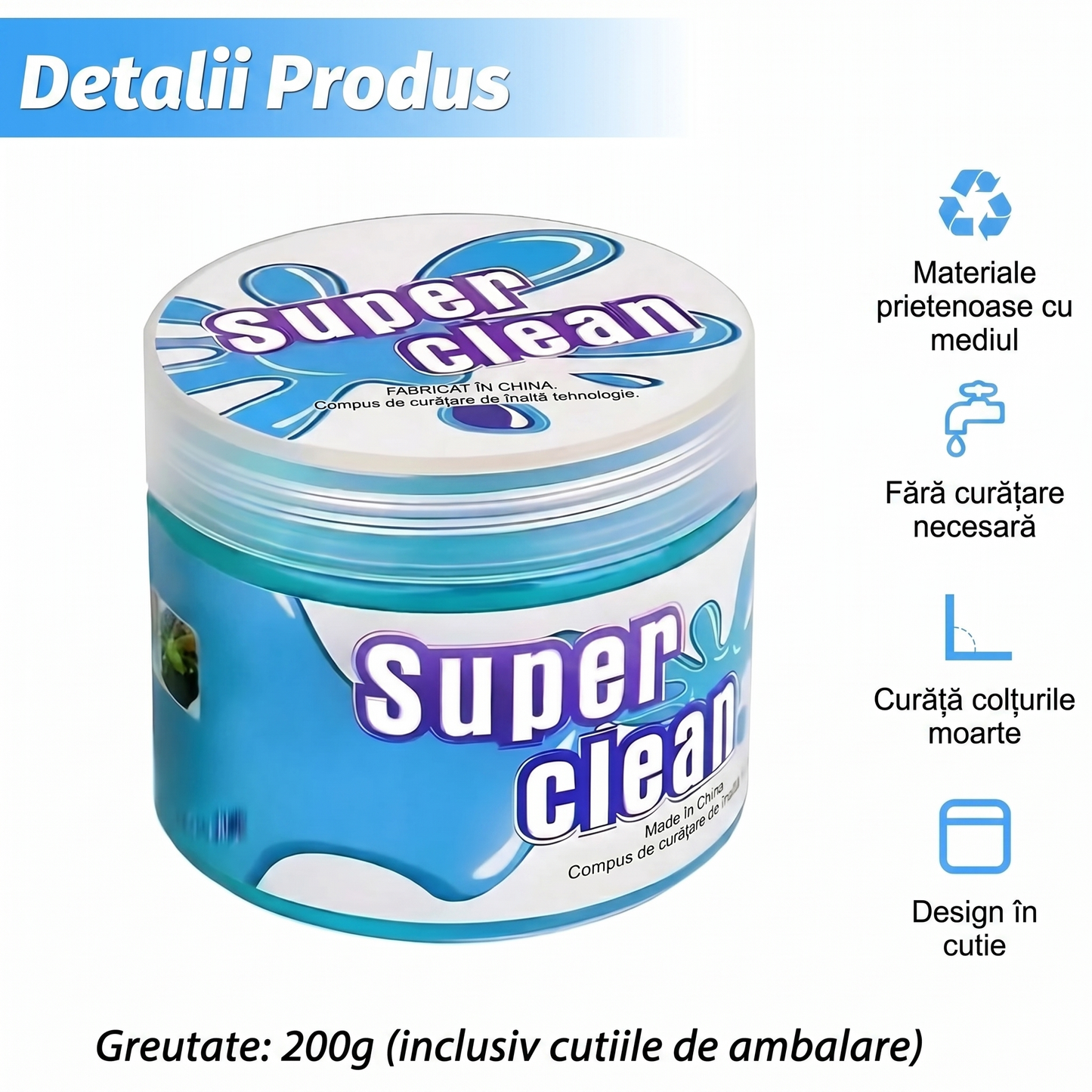 Gel Slime pentru Curățare Auto