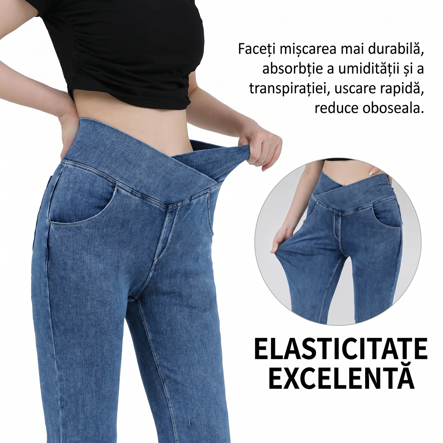 Colanți cu Aspect de Blugi