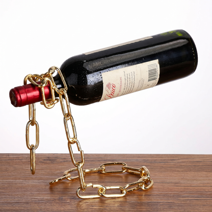 Suport pentru Sticlă de Vin în Formă de Lanț