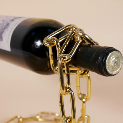 Suport pentru Sticlă de Vin în Formă de Lanț