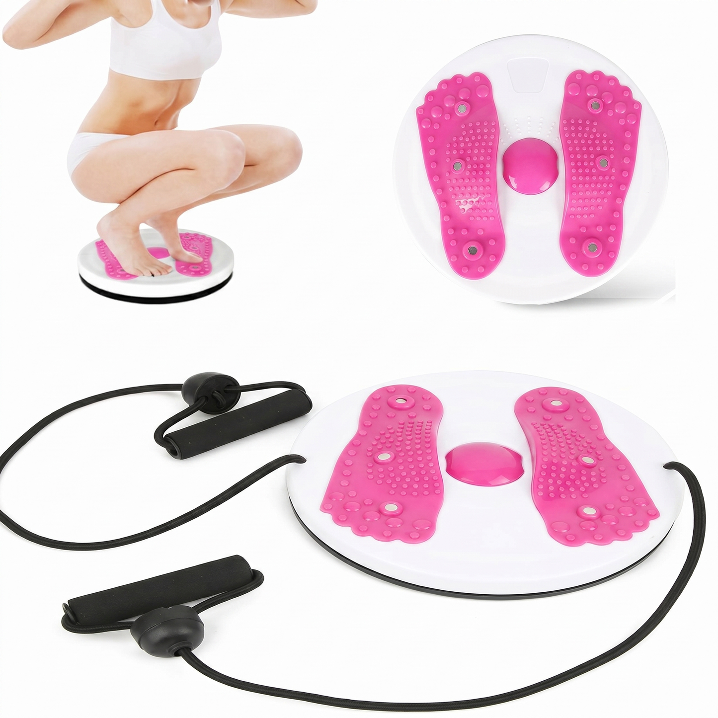 Disc Rotativ cu Corzi pentru Fitness