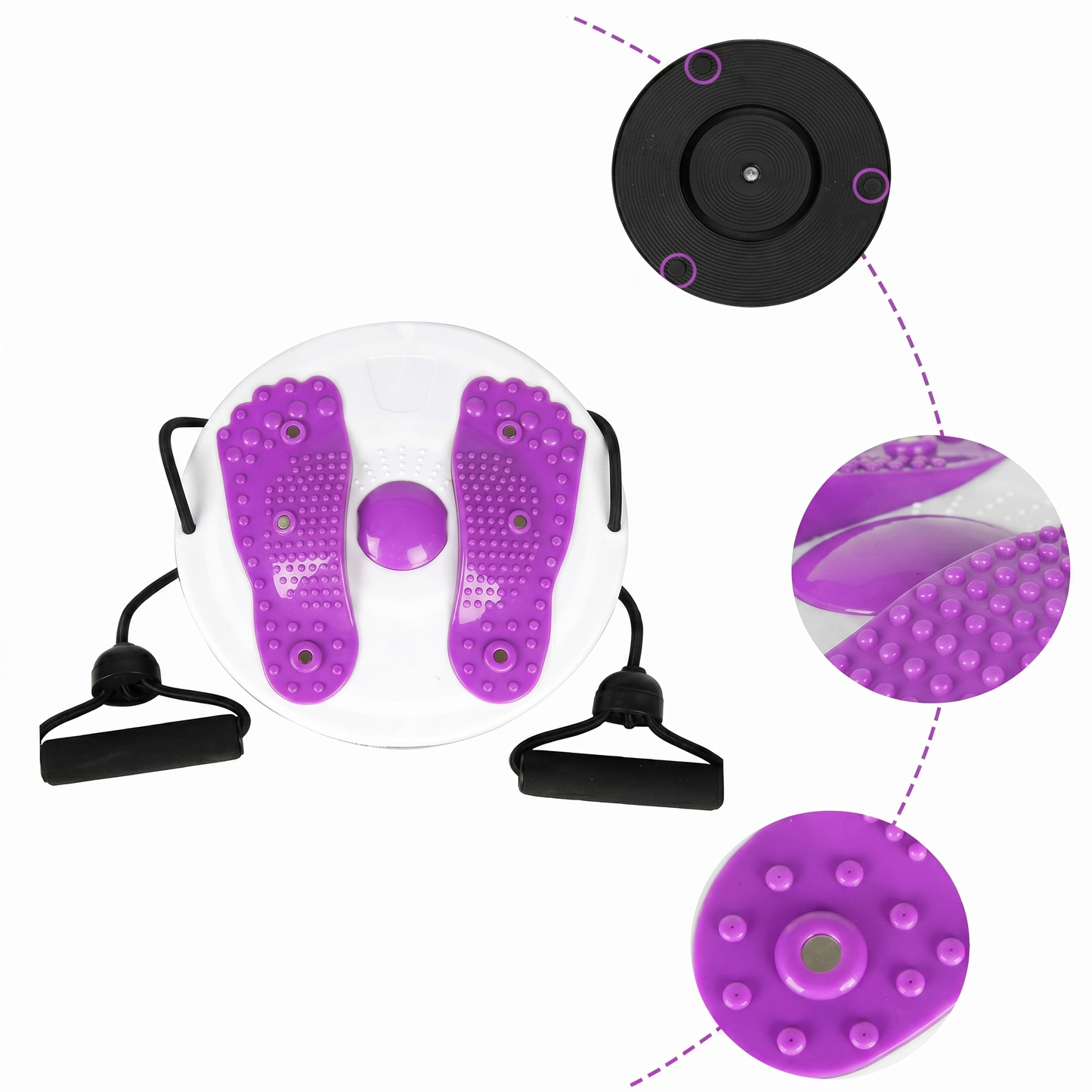 Disc Rotativ cu Corzi pentru Fitness
