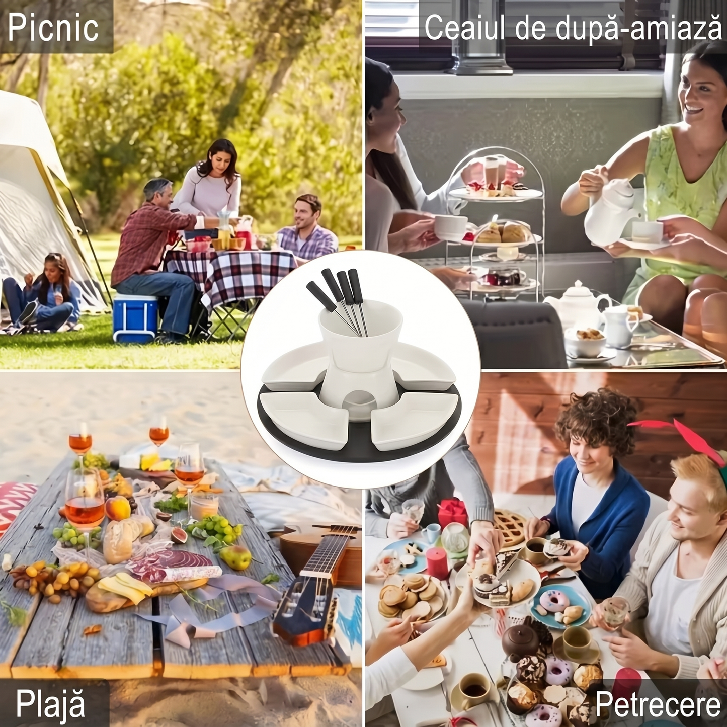Set Ceramic Fondant Ciocolată
