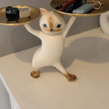 Figurină Decorativă în Formă de Pisică