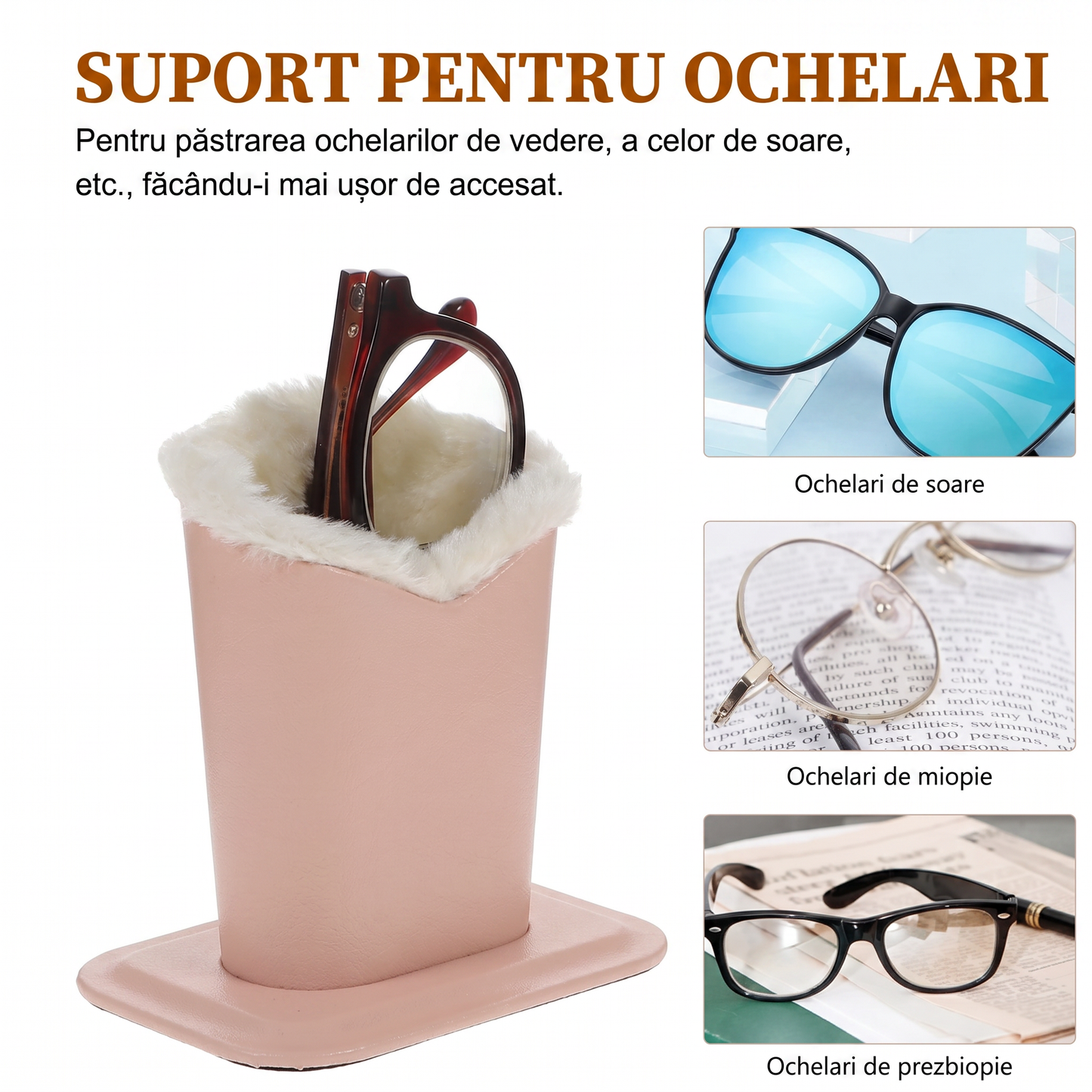Suport pentru Ochelari din Piele
