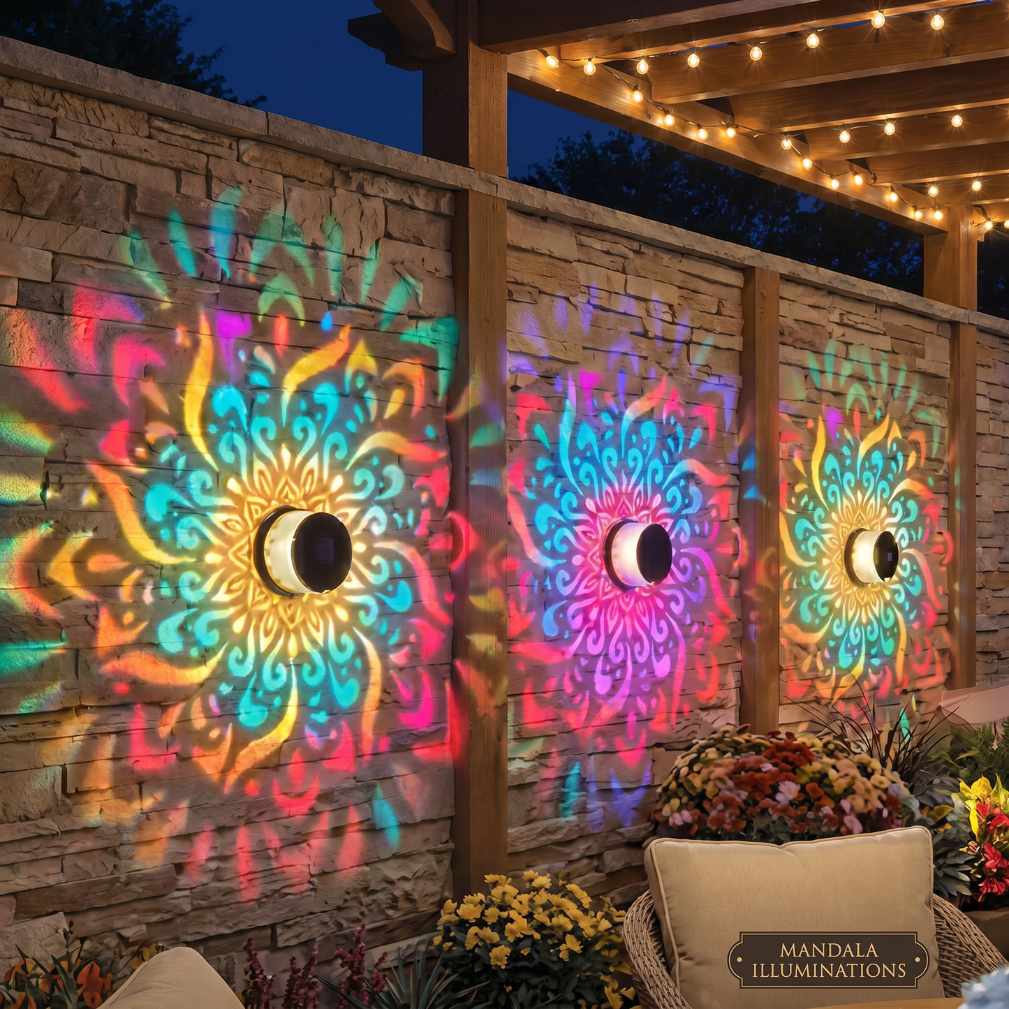 Lumini LED de Exterior Tip Mandala