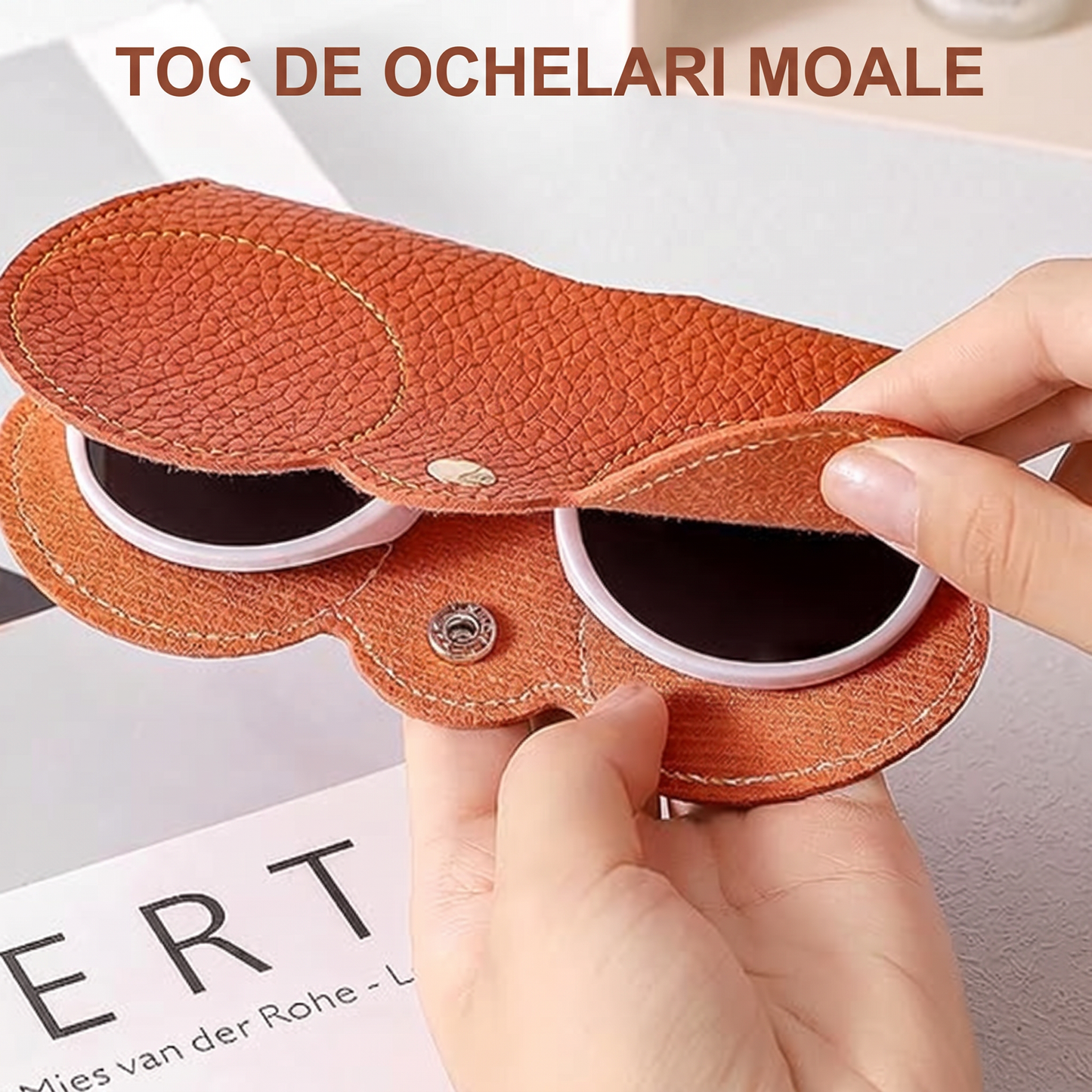 Toc din Piele pentru Ochelari