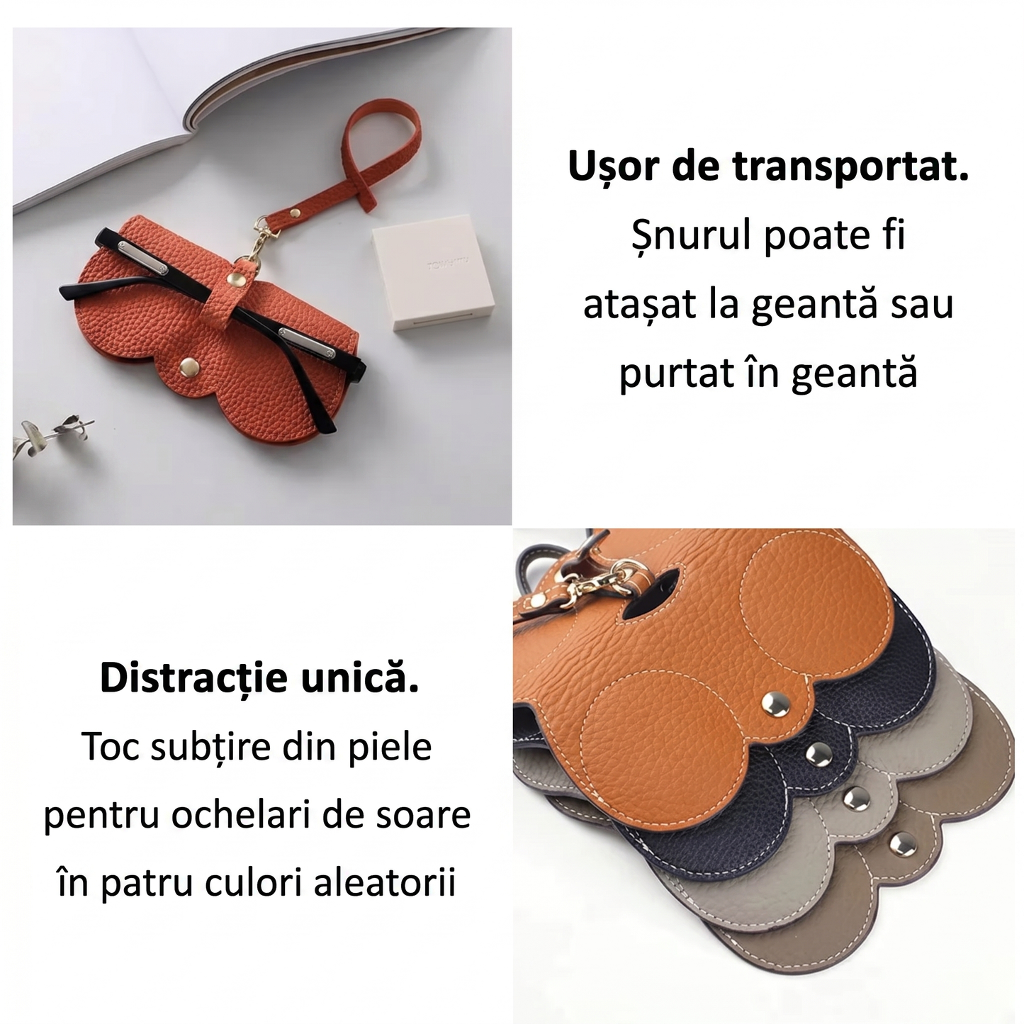 Toc din Piele pentru Ochelari