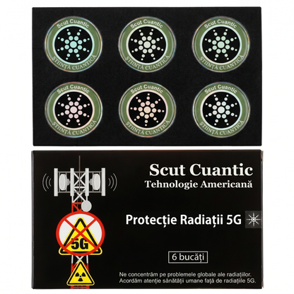Set Autocolante de Protecție Împotriva Radiațiilor pentru Telefonul Mobil