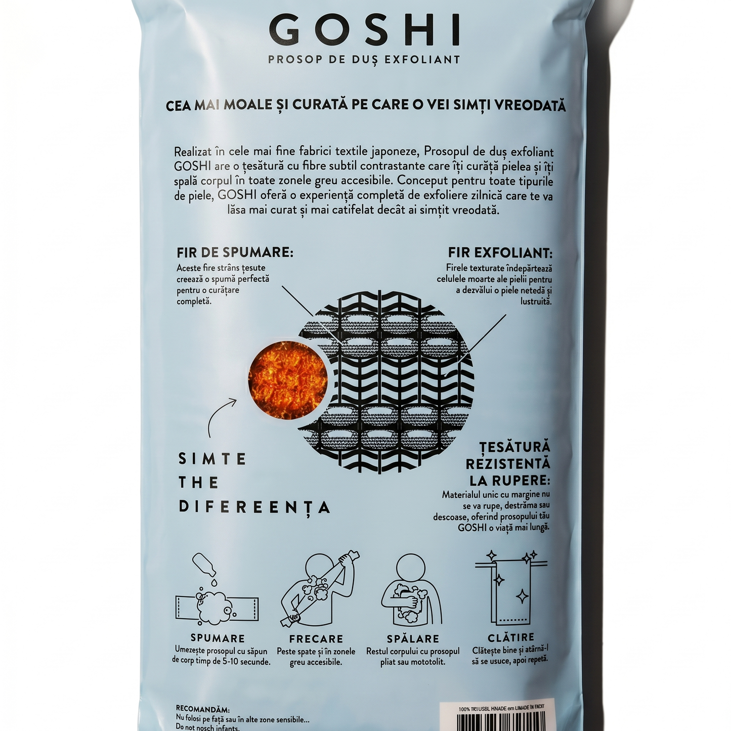 Prosop Exfoliant pentru Baie
