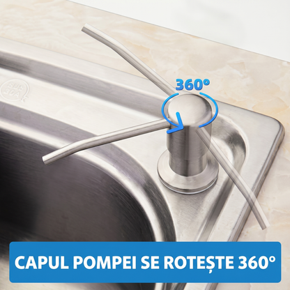 Dozator de Săpun Integrat în Chiuvetă