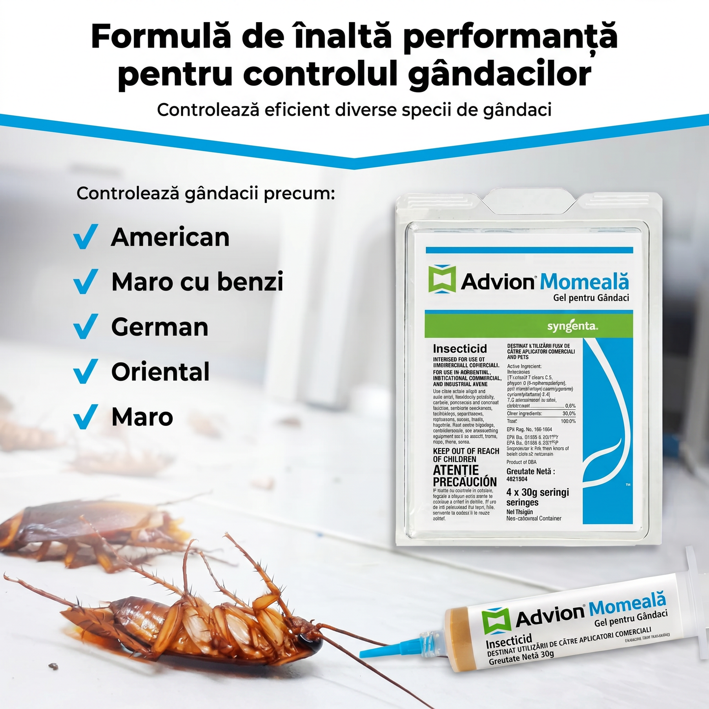 Set Seringi Soluție Gel Anti Gândaci
