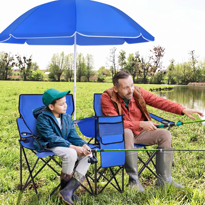 Set Scaune cu Geantă Frigorifică și Umbrelă