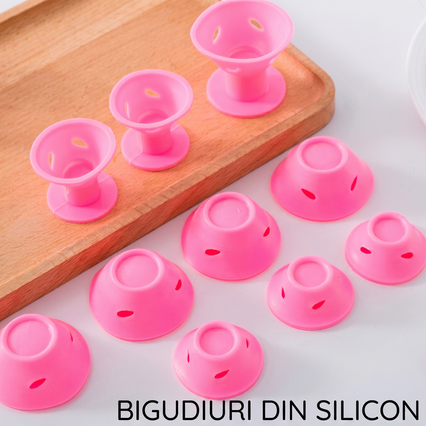 Set de 20 de Bigudiuri din Silicon pentru Bucle Complete și Durabile