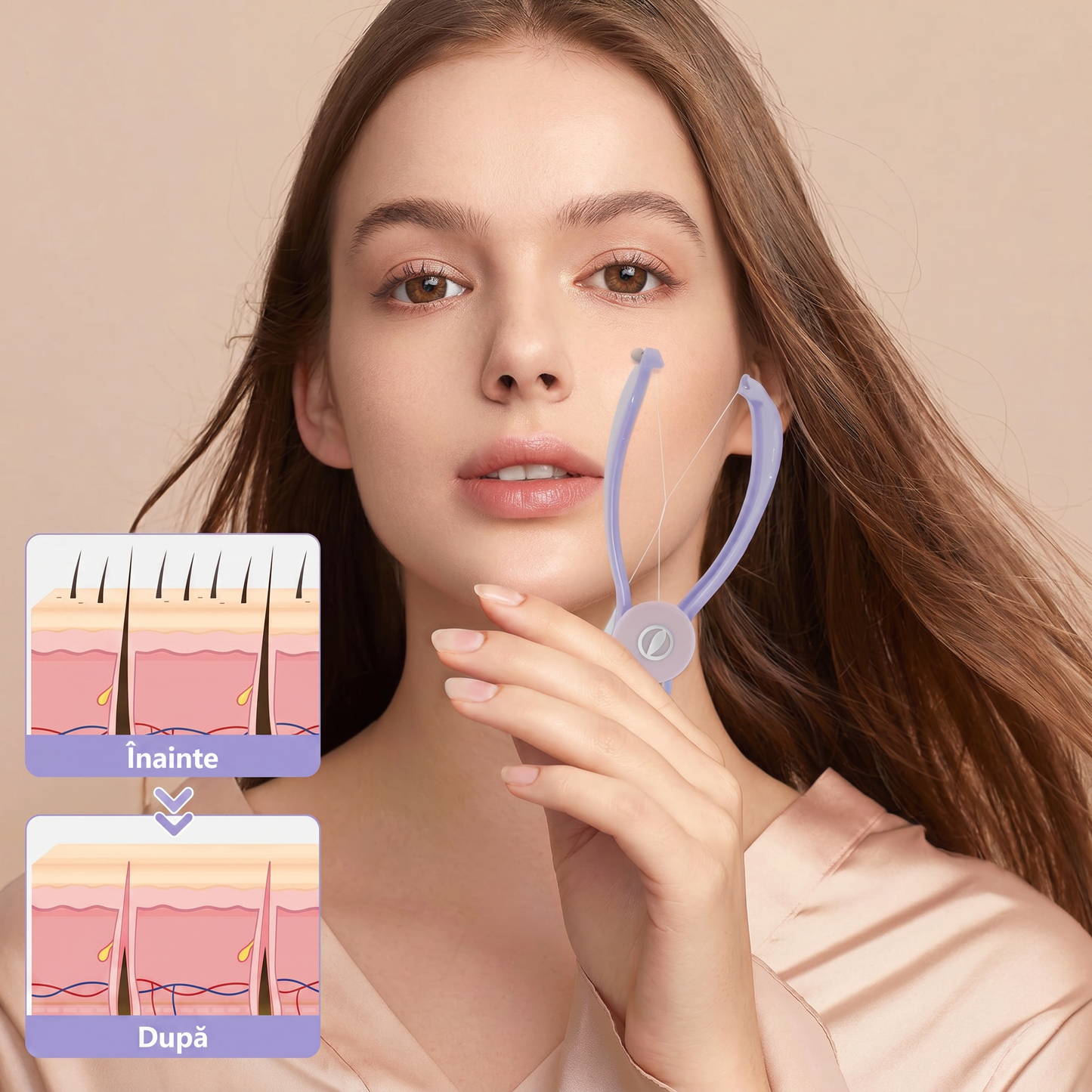 Instrument pentru Îndepărtarea Precisă a Părului Facial