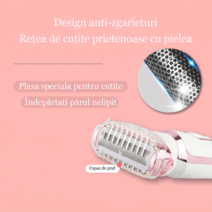SilkyTouch Pro™ – Epilator portabil cu 4 capete