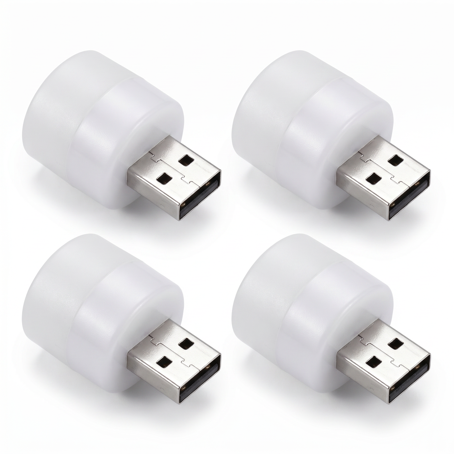Set 4 Lampi de Noapte USB pentru Atmosferă Caldă
