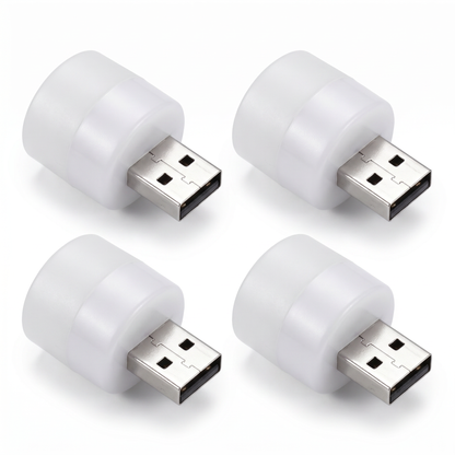 Set 4 Lampi de Noapte USB pentru Atmosferă Caldă