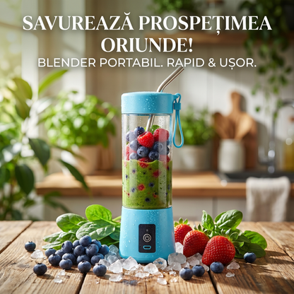 Mini Blender Portabil pentru Sucuri