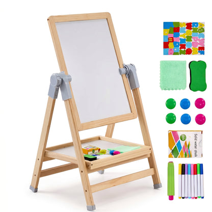 Tablă din Lemn Magnetică cu 2 Suprafețe tip Șevalet