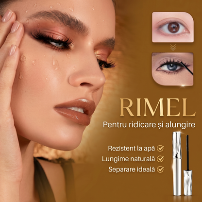 Rimel Rezistent la Apă și Anti-Întindere cu Efect de Alungire