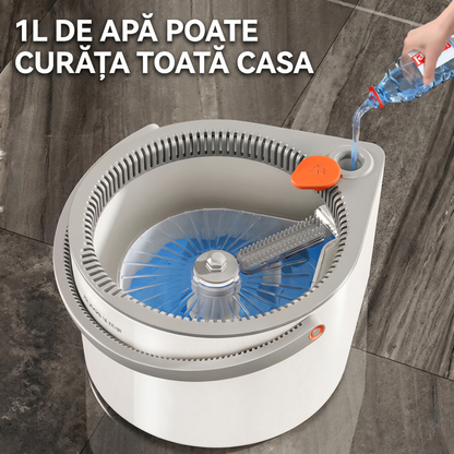 Set Mop Rotativ cu Găleată și 2 Rezerve