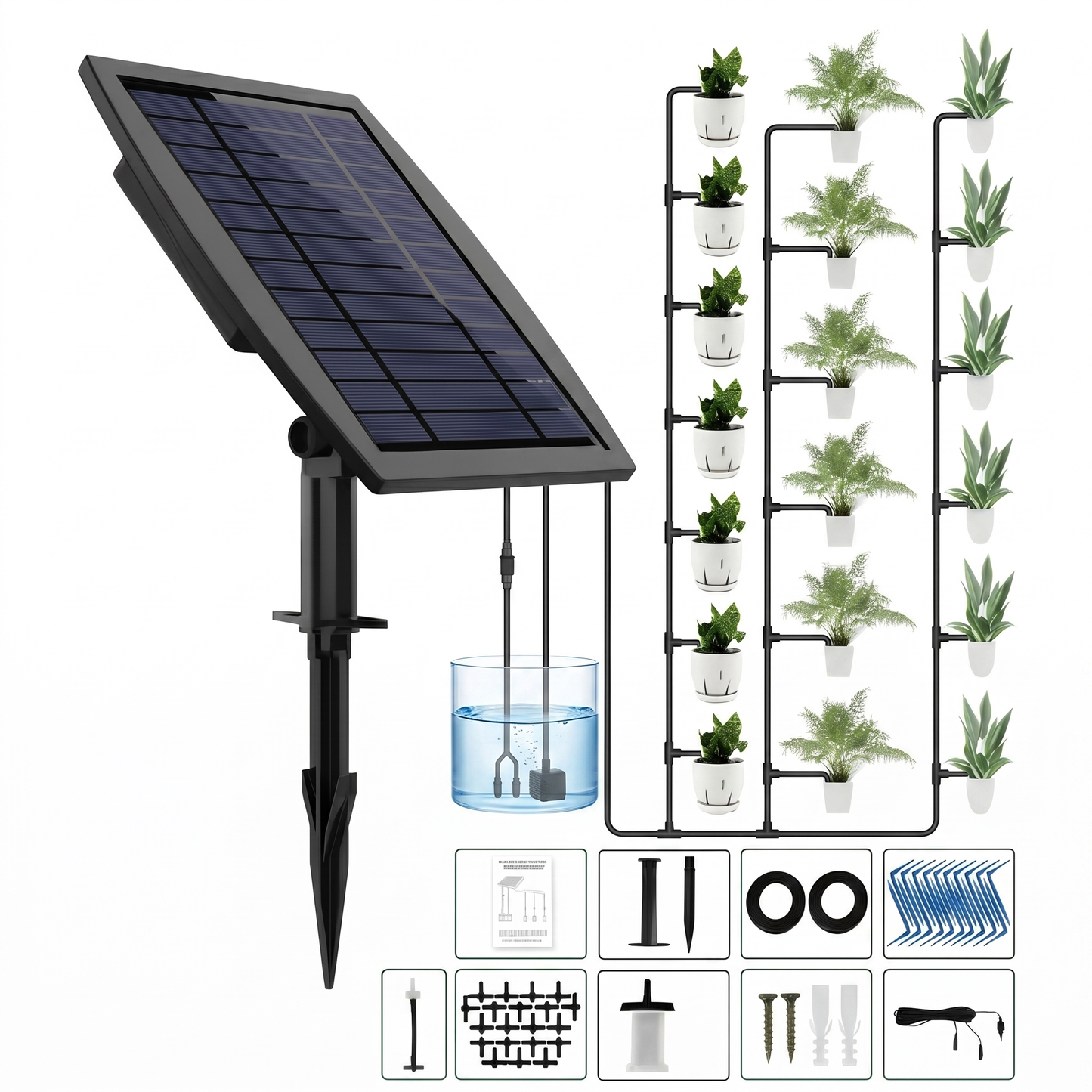 Sistem de Irigare Solar pentru 20 de Plante