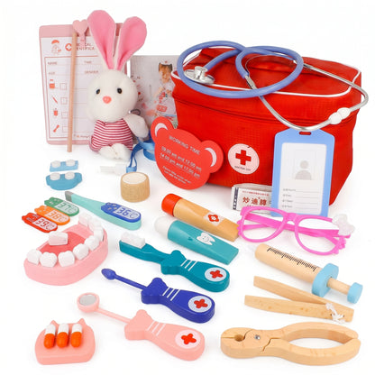 Set de Joacă Doctor cu 38 Piese și Cutie Depozitare