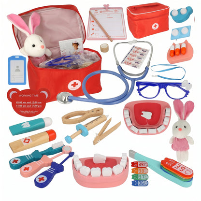 Set de Joacă Doctor cu 38 Piese și Cutie Depozitare