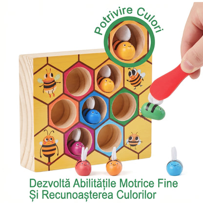 Joc de Tip Montessori pentru Asociere si Dexteritate pentru 3 ani