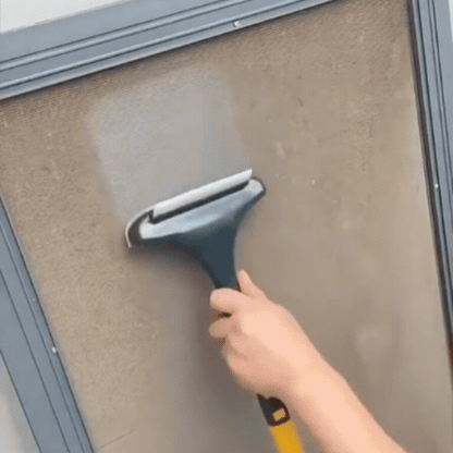 Curățător de Geamuri 2 în 1 cu Două fețe și Mâner Extensibil Ideal pentru Curățarea Geamurilor la Clădiri Înalte