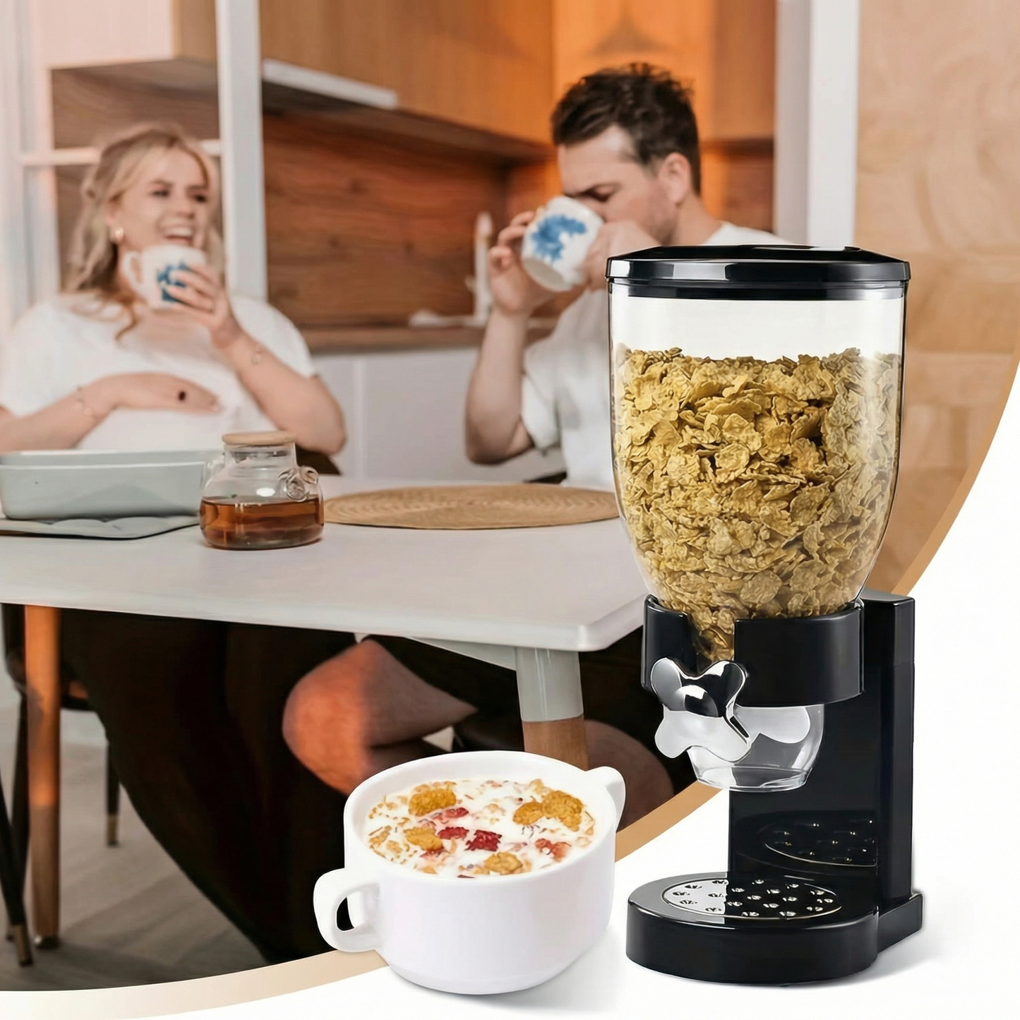 Distribuitor de Alimente Dublu cu Etanș și Rotiță