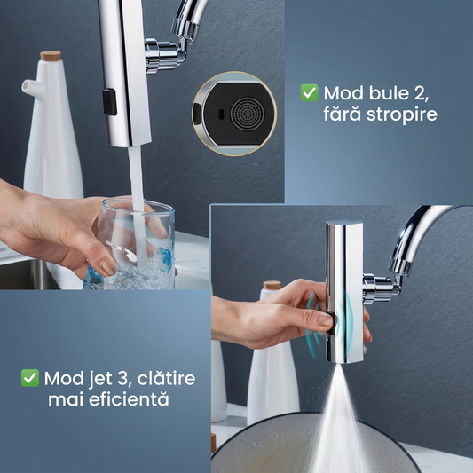 Adaptor Universal pentru Robinet cu 4 Funcții