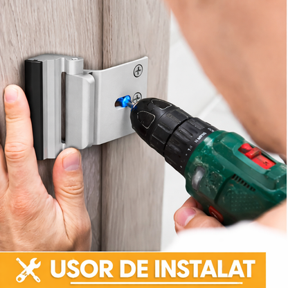 Set 2 Încuietori de Siguranță pentru Ușă cu Protecție pentru Copii