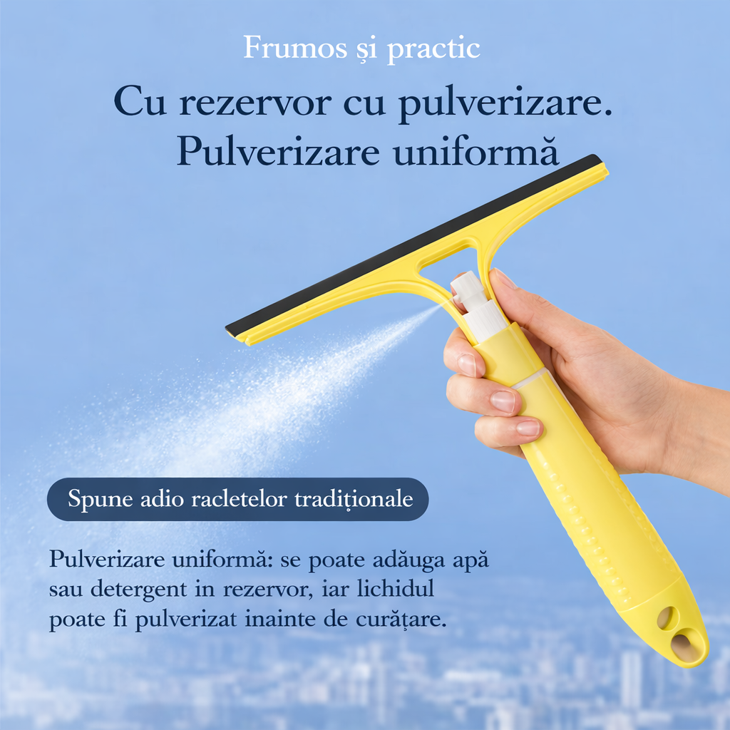 Racletă Multifuncțională pentru Sticlă cu Spray