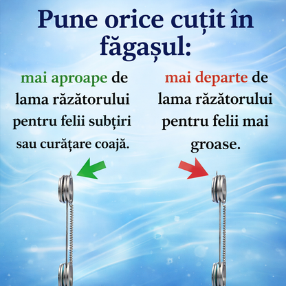 Set Complet: Răzător Multifuncțional + Cuțit