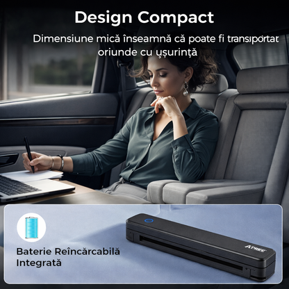 Imprimantă Termică Portabilă Mini Wireless cu Scanner