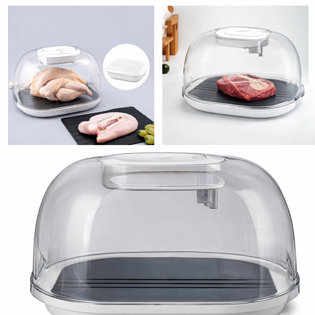 Cutie de Decongelare  – Tavă Rapidă din Aliaj de Aluminiu, cu Alimentare USB, pentru Bucătărie