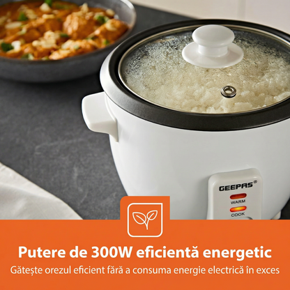 Oala Electrică pentru Gătit, 2 în 1, Funcție de Menținere la Cald, Recipient Antiaderent și Capac din Sticlă