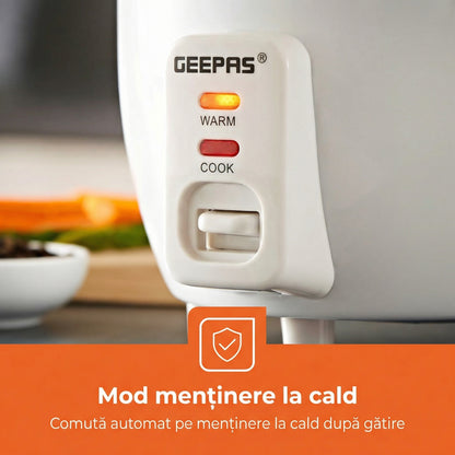 Oala Electrică pentru Gătit, 2 în 1, Funcție de Menținere la Cald, Recipient Antiaderent și Capac din Sticlă