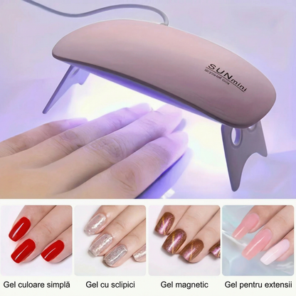 Mini Lampă penru Unghii Alimentat prin Micro USB