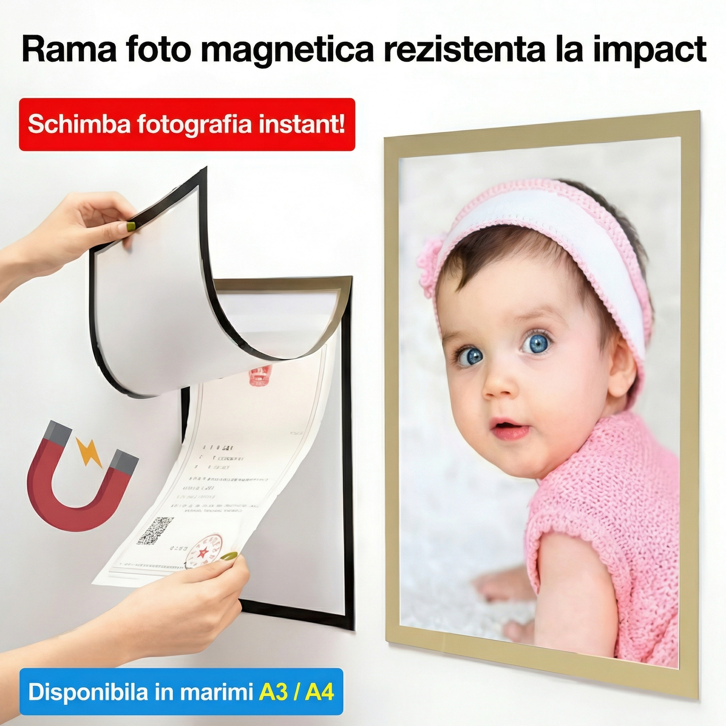 Set de 5 Rame Foto pentru Decor