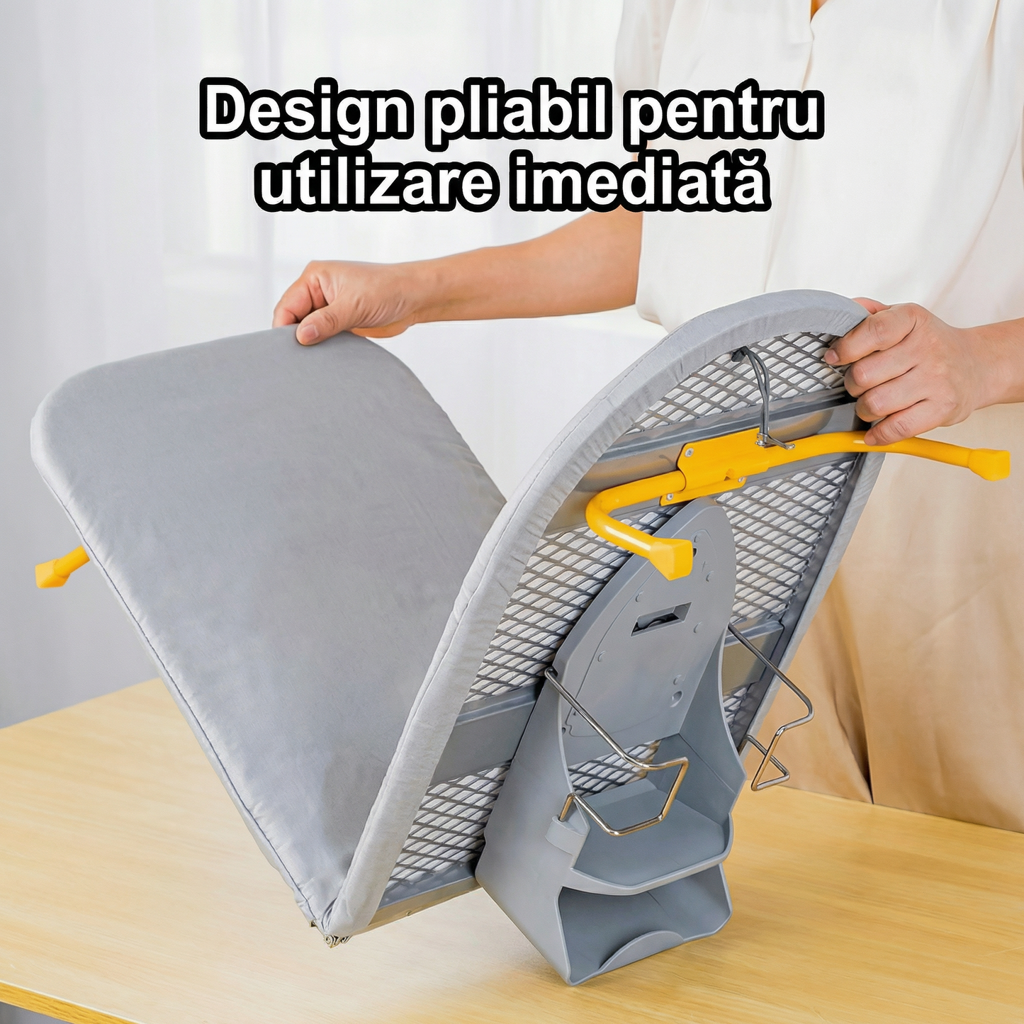 Masă de Călcat Pliabilă cu Suport