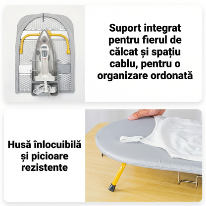 Masă de Călcat Pliabilă cu Suport
