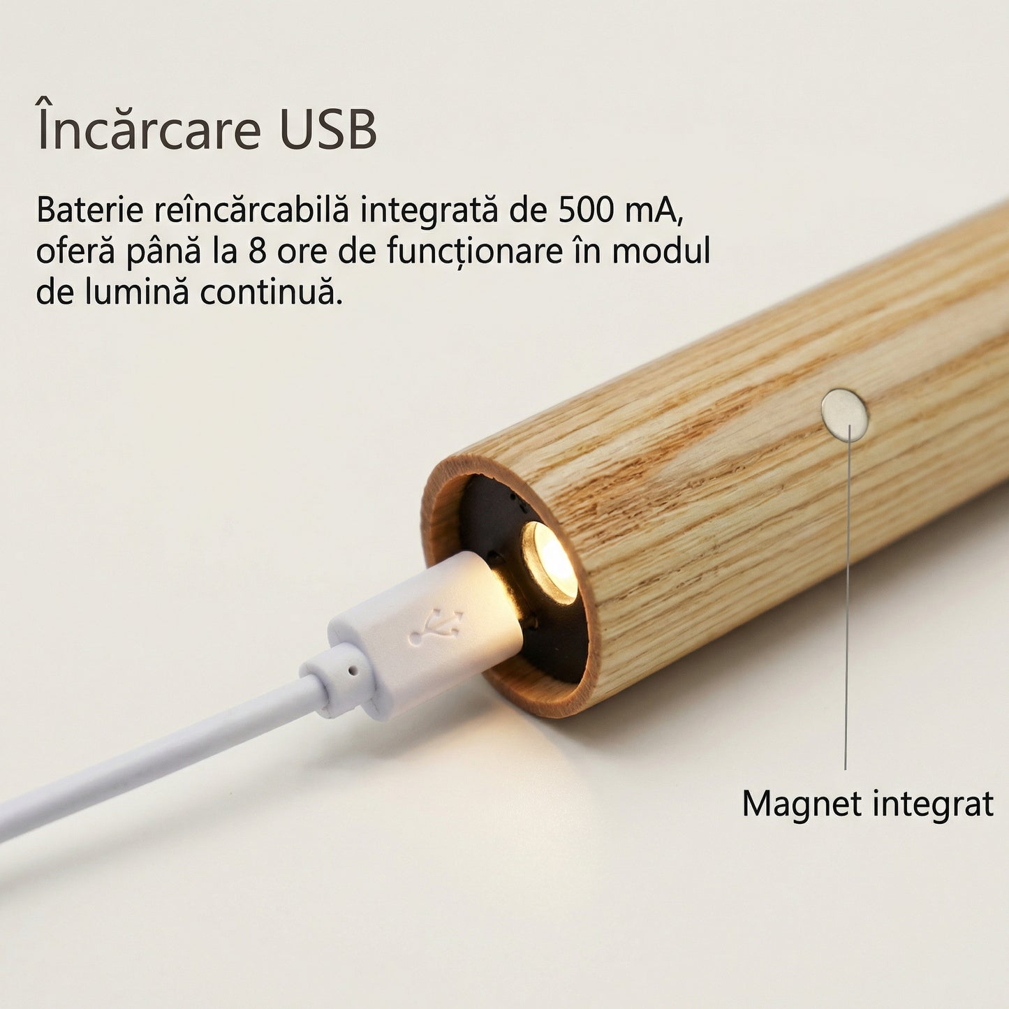 Lampă de Noapte Magnetică cu Senzor de Mișcare Smart