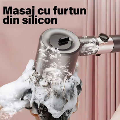 Cap de Duș cu Masaj cu 3 Moduri și Funcție de Filtrare, CADOU 18 Filtre de Înlocuire