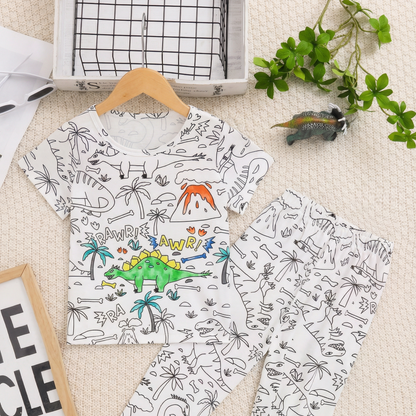 PijamaleMagice - Pijamale cu Model Imprimat de Colorat