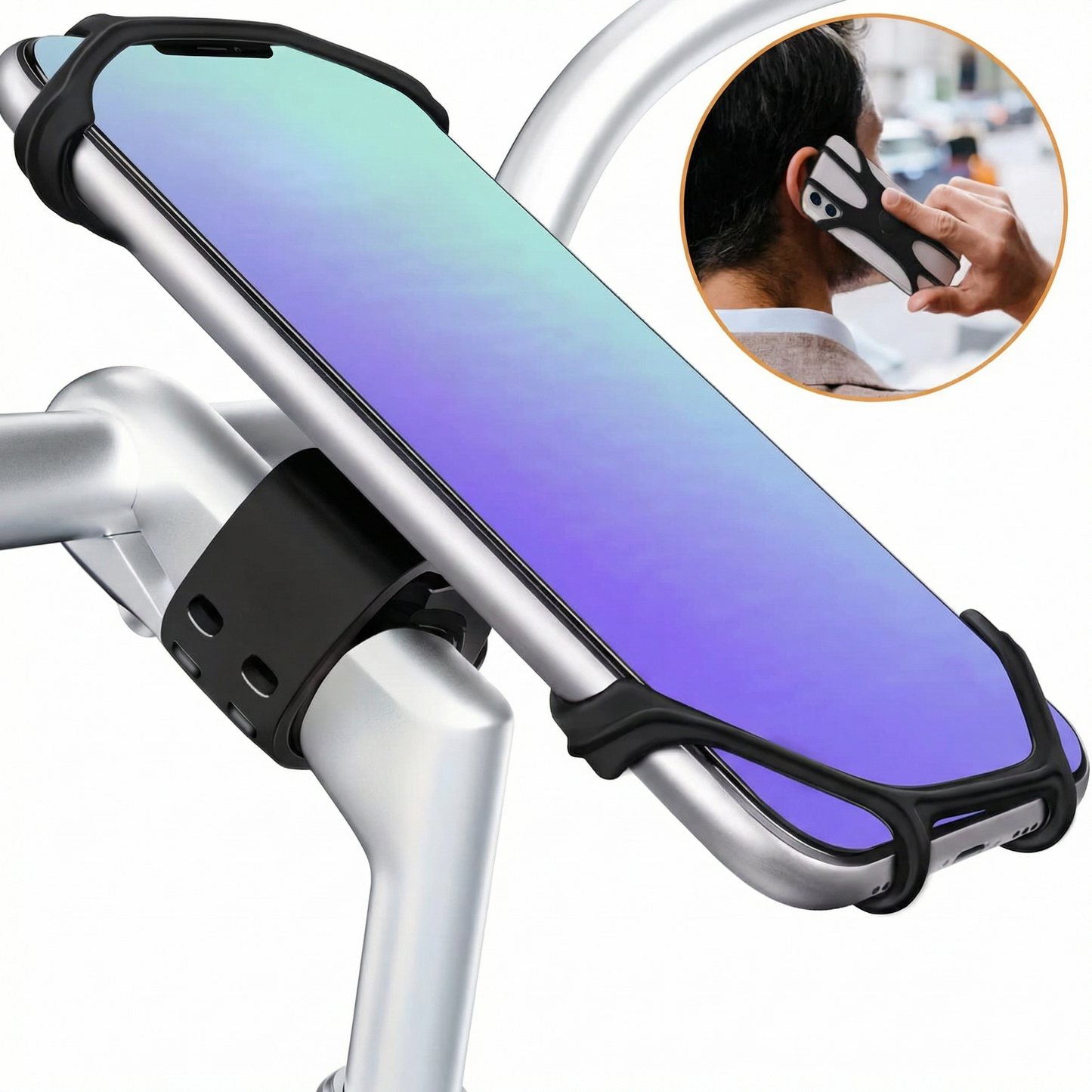 Suport Rotativ 360° pentru Telefon la Bicicletă